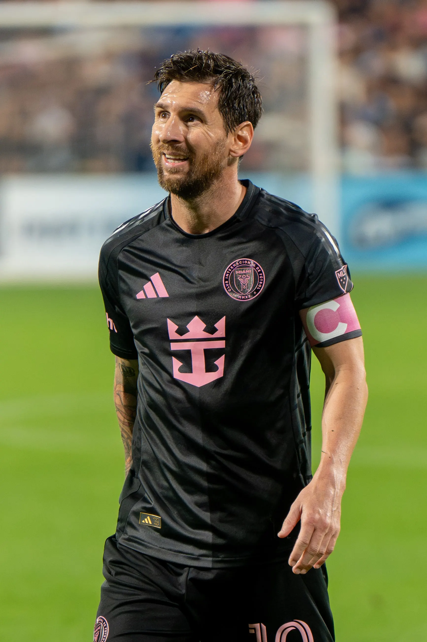 Lionel Messi sonríe con el Inter Miami ante New York City FC, septiembre de 2025