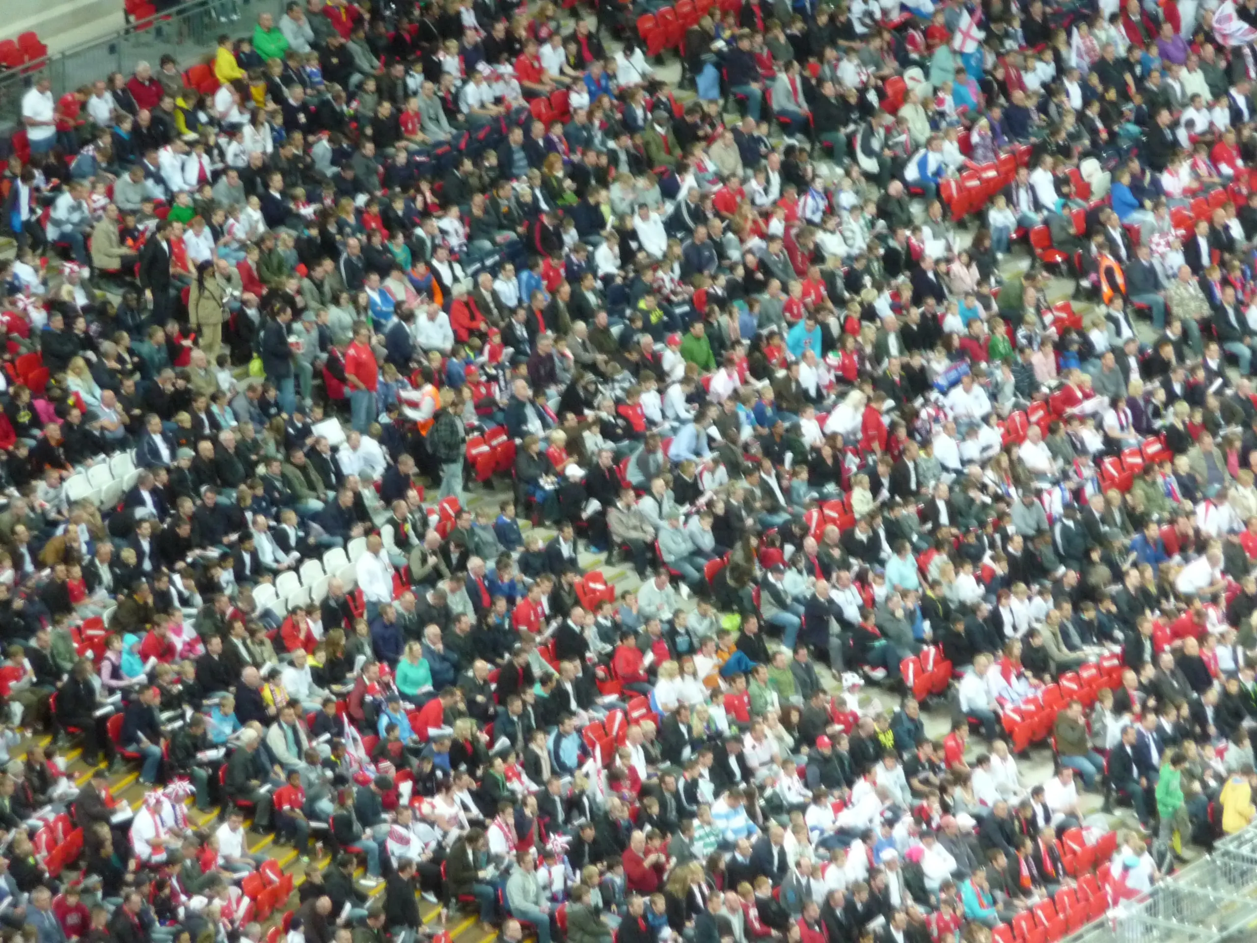 El estadio de Wembley lleno, sede de la Finalissima 2022 entre Argentina e Italia